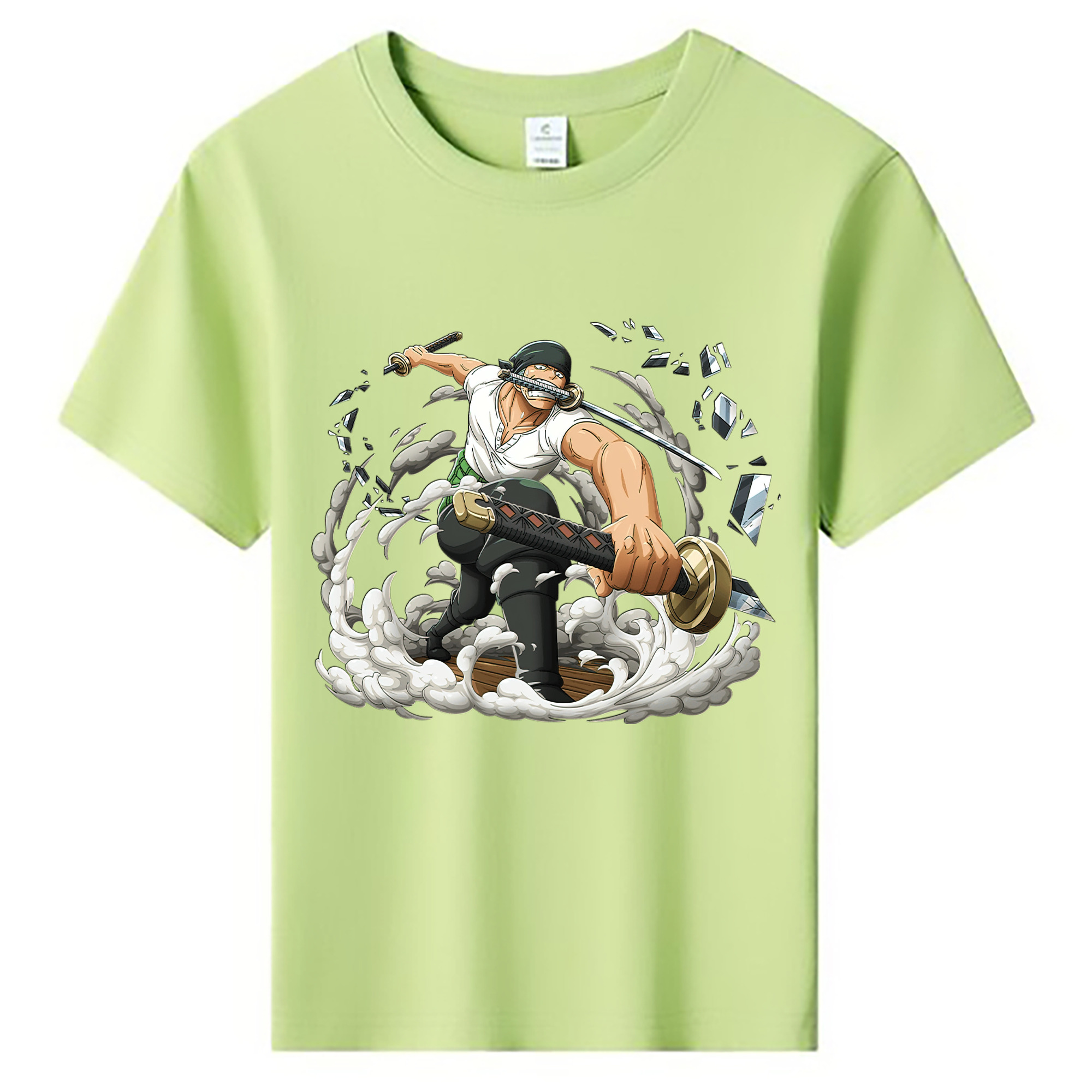 ワンピース ロロノア・ゾロ ONE PIECE Roronoa Zoro 綿100％キッズTシャツ（フロントプリント）